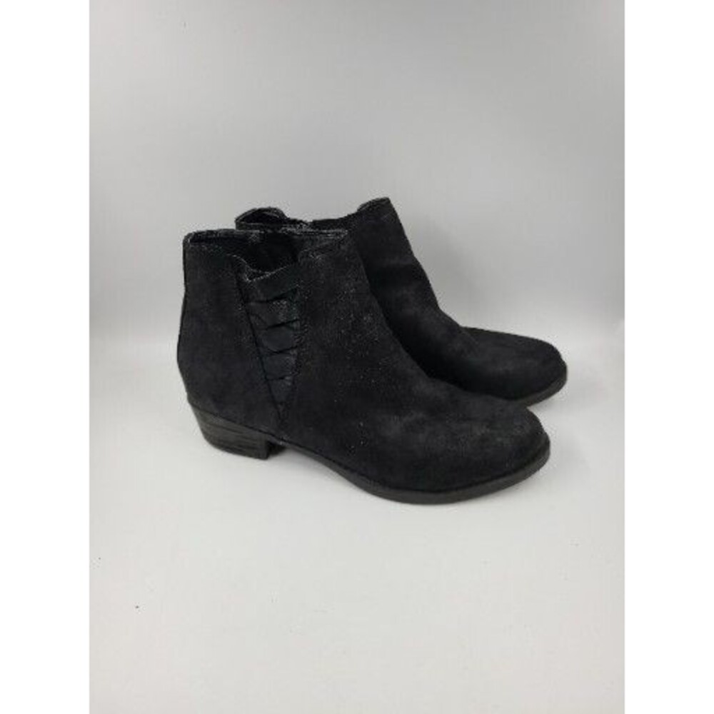 Carlos by Carlos Santana Womens Bert Fabric Almond Toe Ankle Boot Size 7 Black